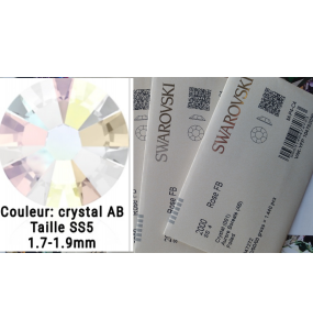 Strass Swarovski Crystal AB SS5 10 pcs