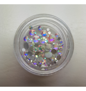Strass Clear MIX reflets AB