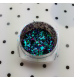 Flakes chameleon green mauve